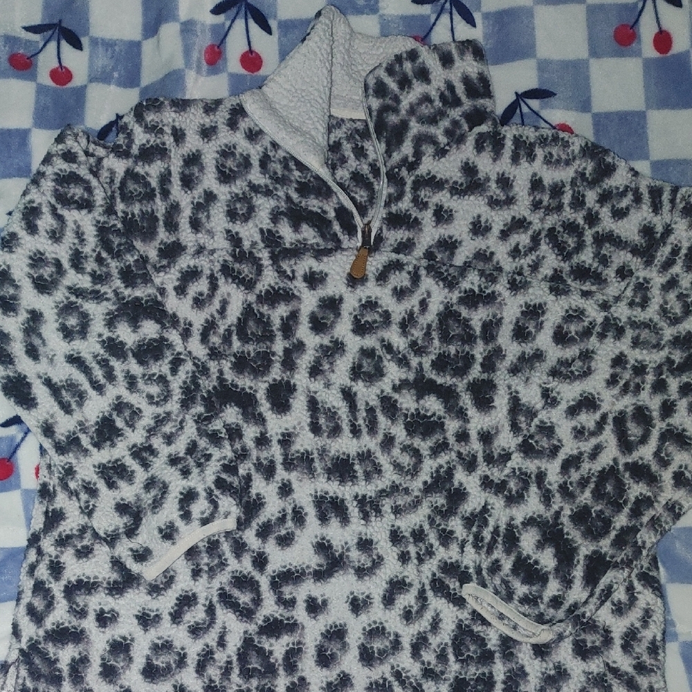 Leopard Print Pullover Sweater